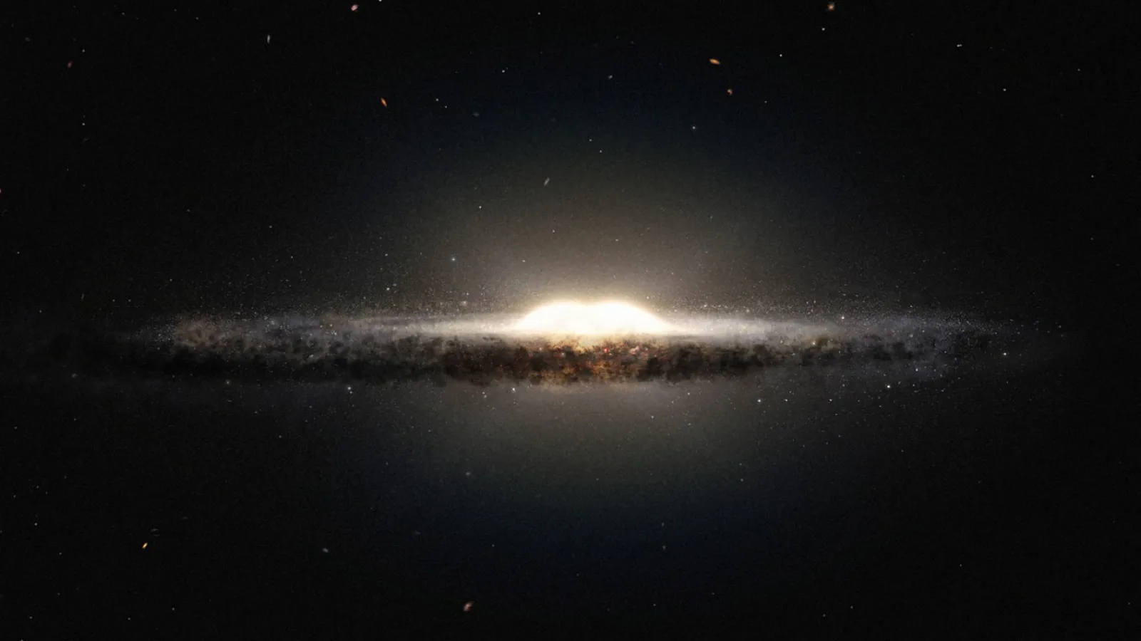 Artist Impression of the Central Buldge of the Milky Way Galaxy