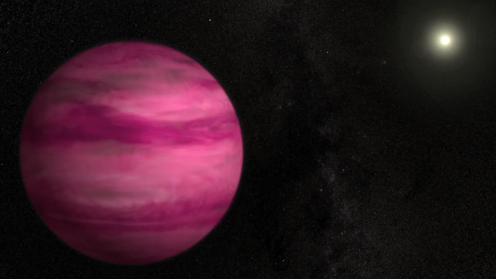 This exoplanet, a gas giant called GJ 504b, is about 57 light-years away from Earth. Exoplanets like this may help researchers find and measure dark matter.