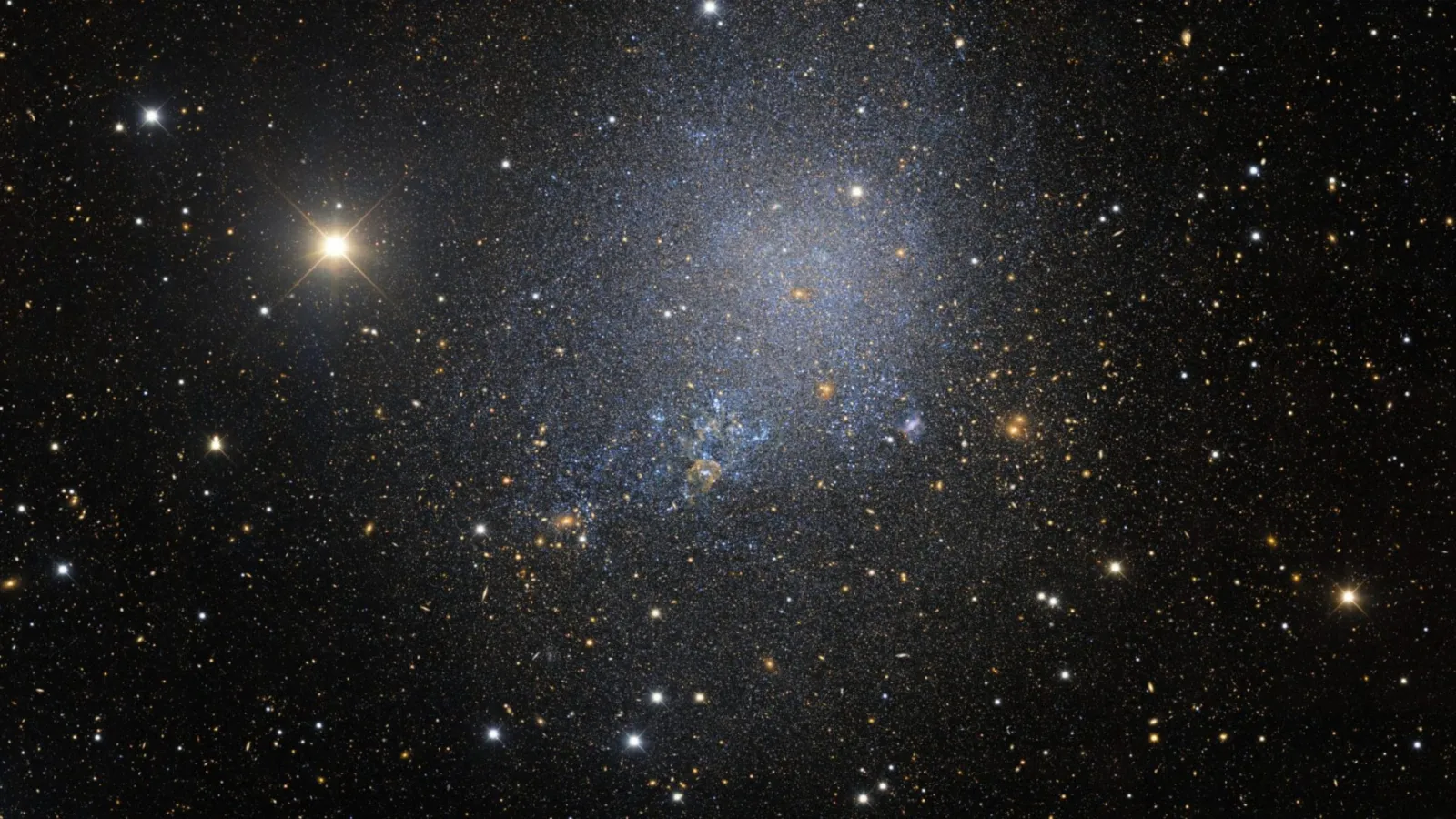 The irregular dwarf galaxy IC1613, which was discovered through the Dark Energy Surey.