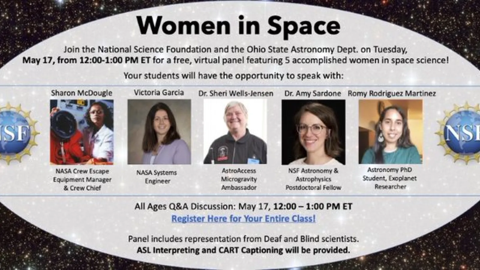 Women in Space flyer.