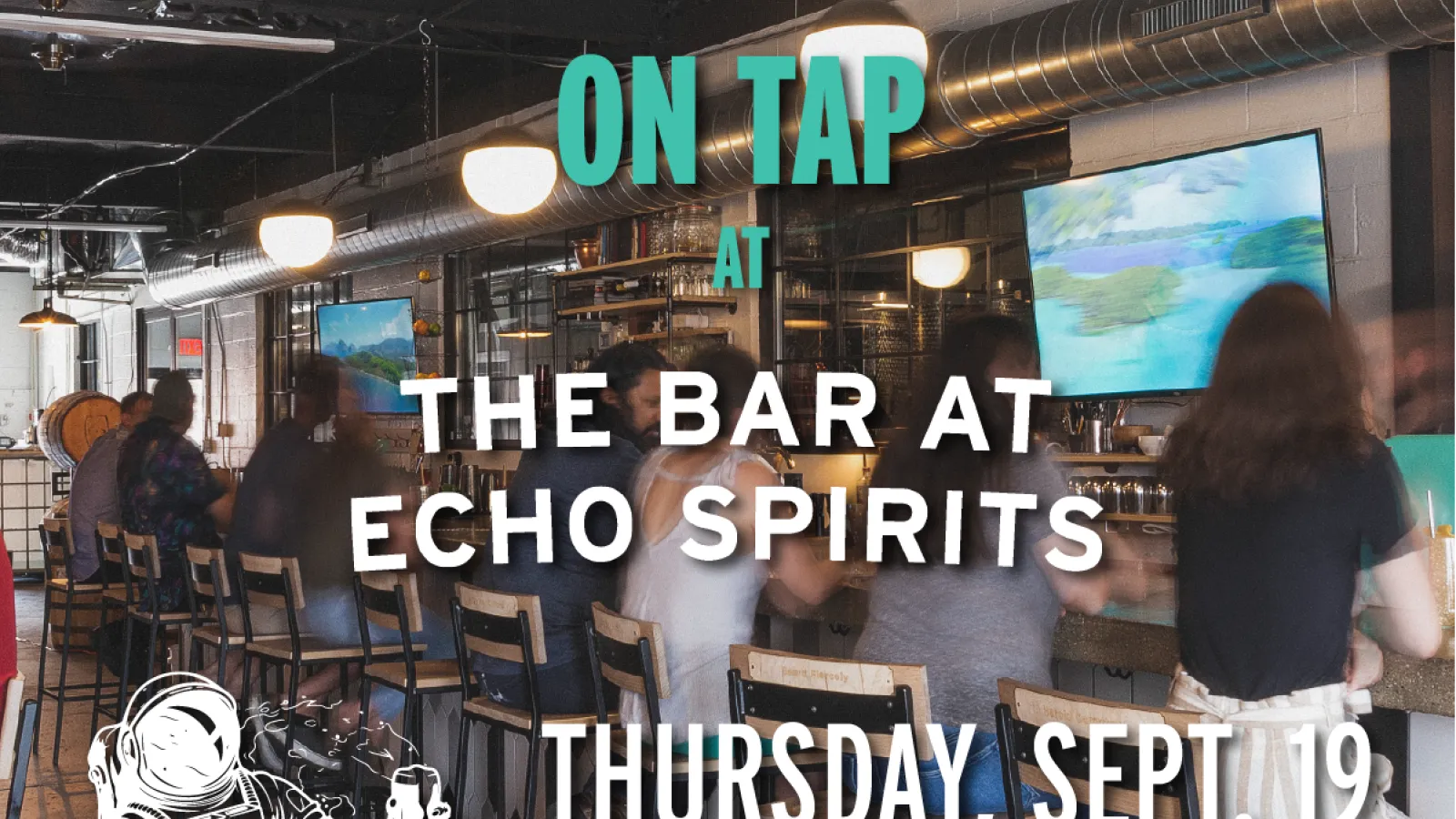 Astronomy on Tap event poster shows title and date of event