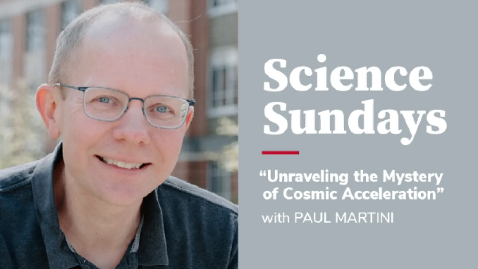 Paul Martini portrait with event details