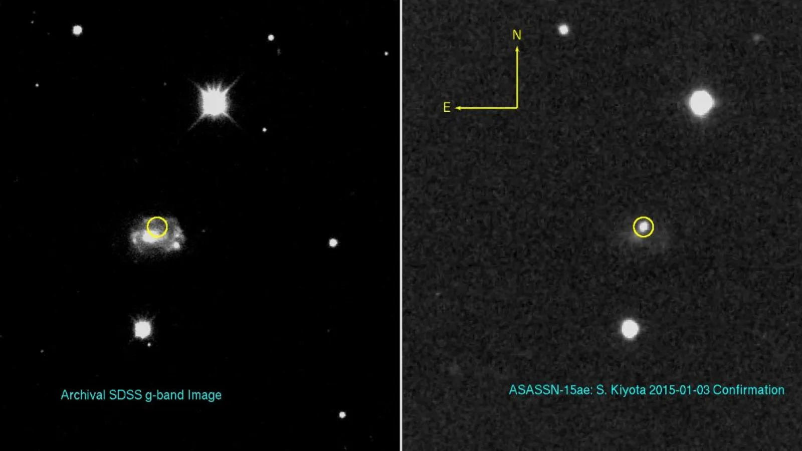 SLOAN DIGITAL SKY SURVEY ARCHIVAL IMAGE OF A GALAXY SOME 400 MILLION LIGHT YEARS AWAY