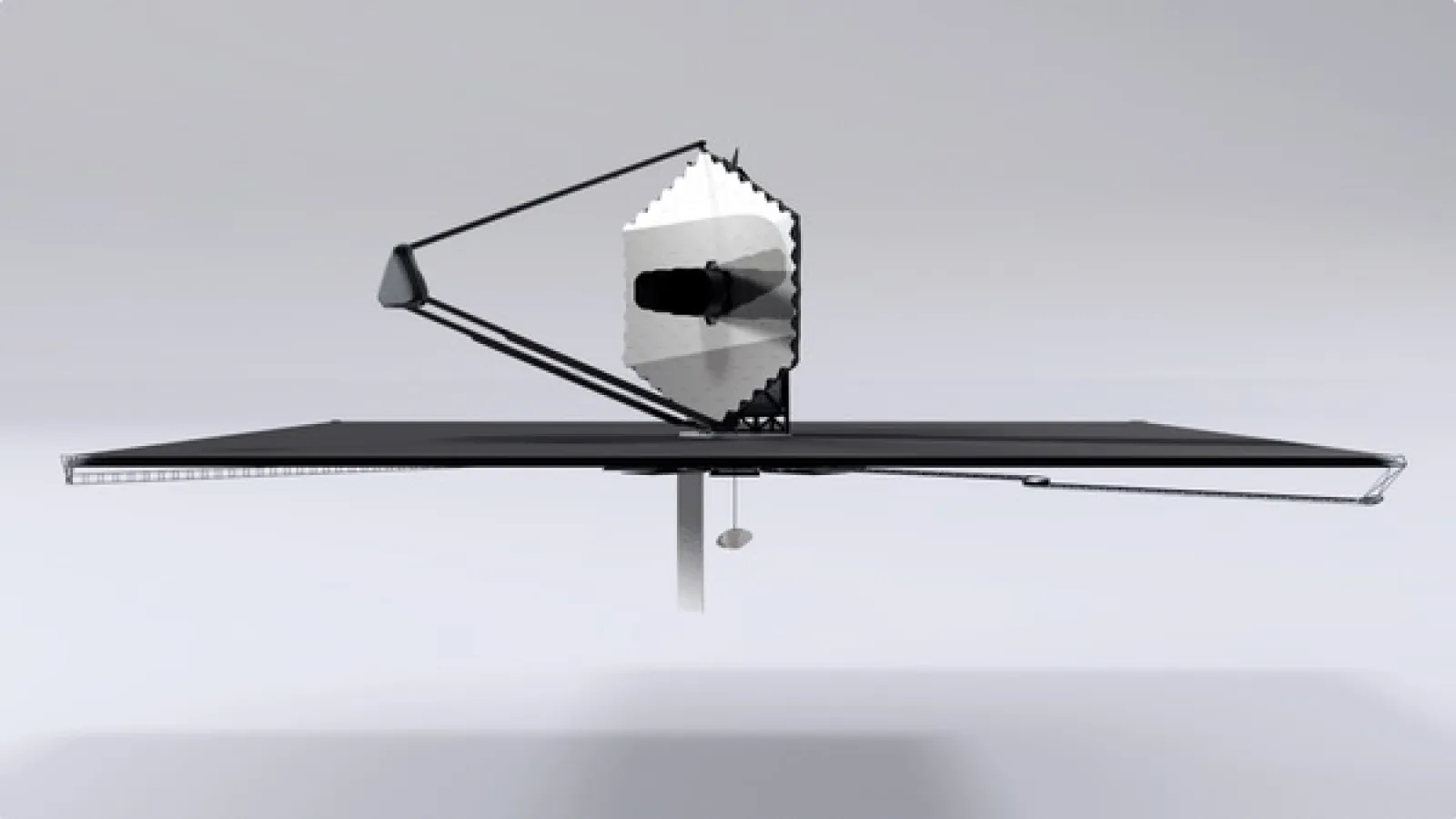 An illustration of LUVOIR, a telescope under consideration for the 2020 astrophysics decadal survey.