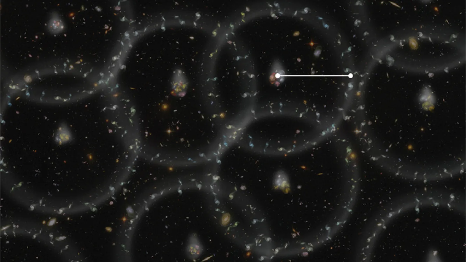  An artist's concept of the latest, highly accurate measurement of the Universe from BOSS.